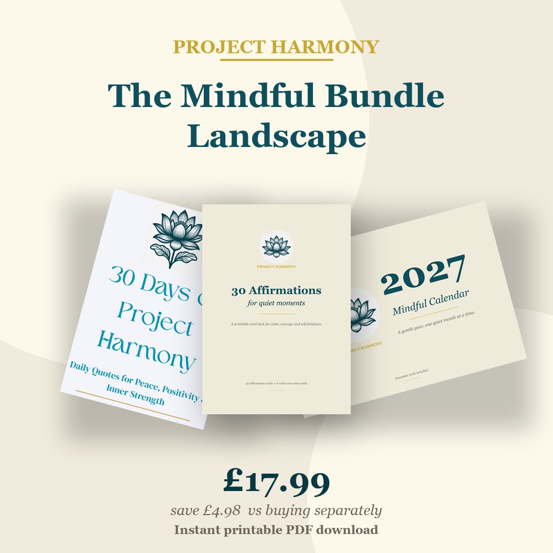 The Mindful Bundle Landscape - journal, cards and 2027 landscape calendar